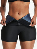 Wholesale Blue Neoprene Shorts Hook And Eye Closure Cellulite Reducing